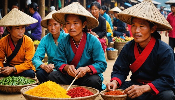 Visite du marché ethnique de bac ha : couleurs et traditions